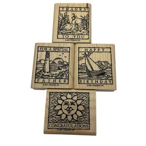 Stampin’ Up! Wonderful Woodcuts Stamp Set Rubber & Wood